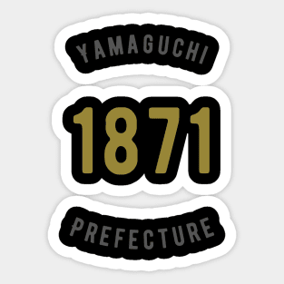 Yamaguchi Prefecture 1871 Sticker